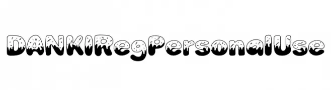 DANKI Reg Personal Use  Frei Schriftart Herunterladen