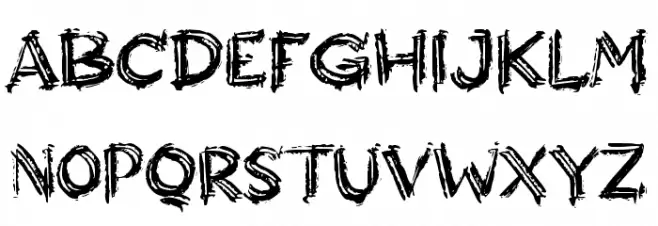DARAH REVOLUSI Schriftart Groß