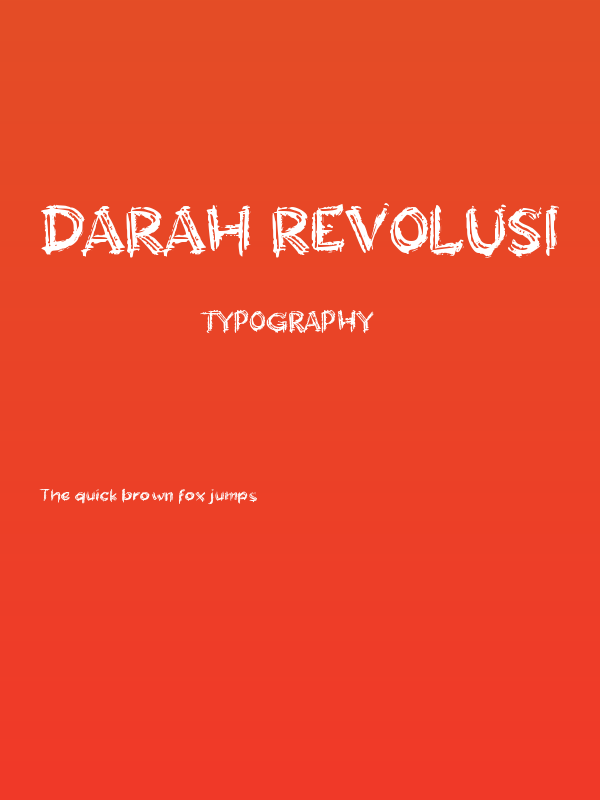 DARAH REVOLUSI Poster