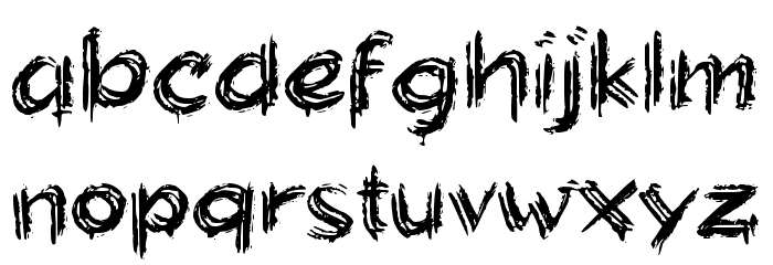 DARAH REVOLUSI フォント 小文字