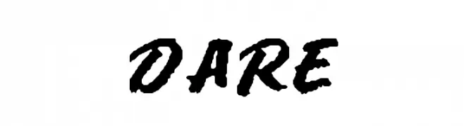 DARE  Frei Schriftart Herunterladen