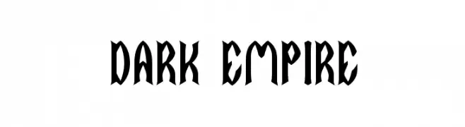 DARK EMPIRE  フリーフォントのダウンロード
