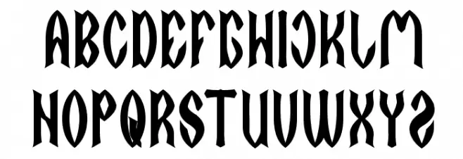 DARK EMPIRE Шрифта ВЕРХНИЙ