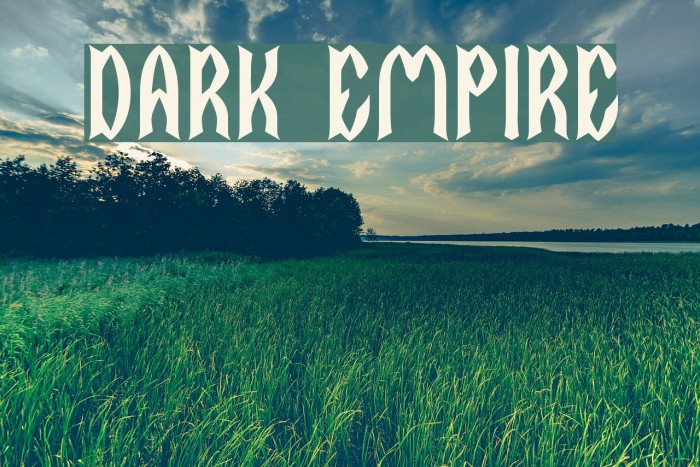 DARK EMPIRE Font examples