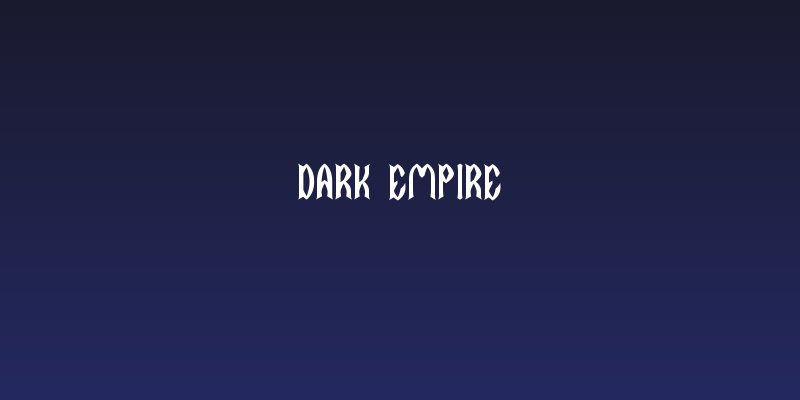 DARK EMPIRE Social Header