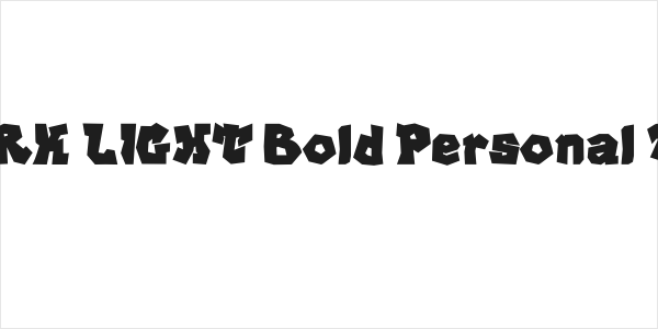 DARK LIGHT Bold Personal Use Logo