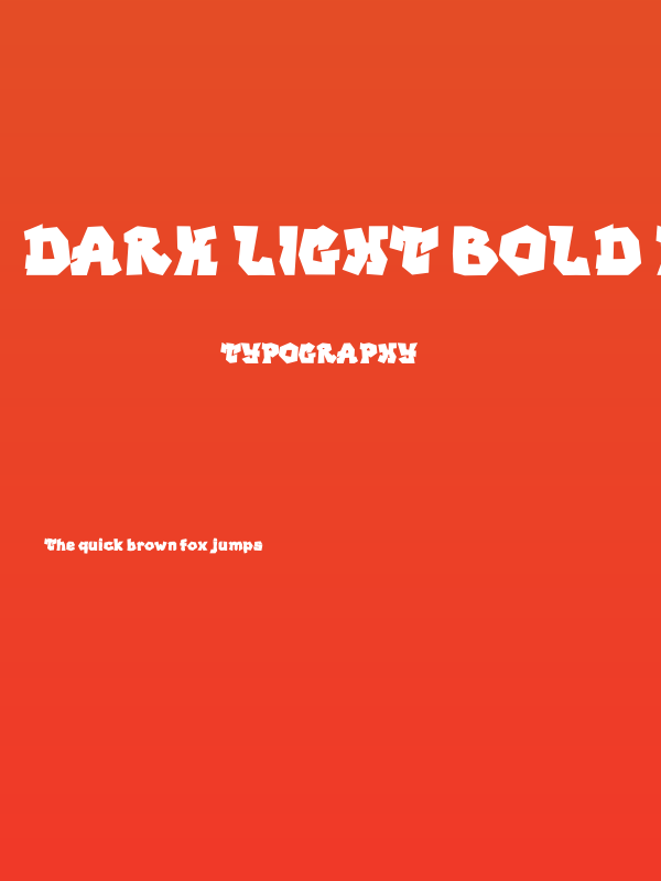 DARK LIGHT Bold Personal Use Poster