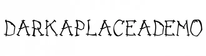 DARK PLACE_DEMO  Fuentes Gratis Descargar