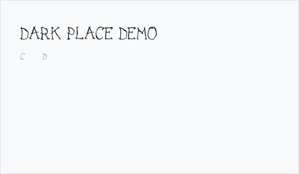 DARK PLACE_DEMO Business Card