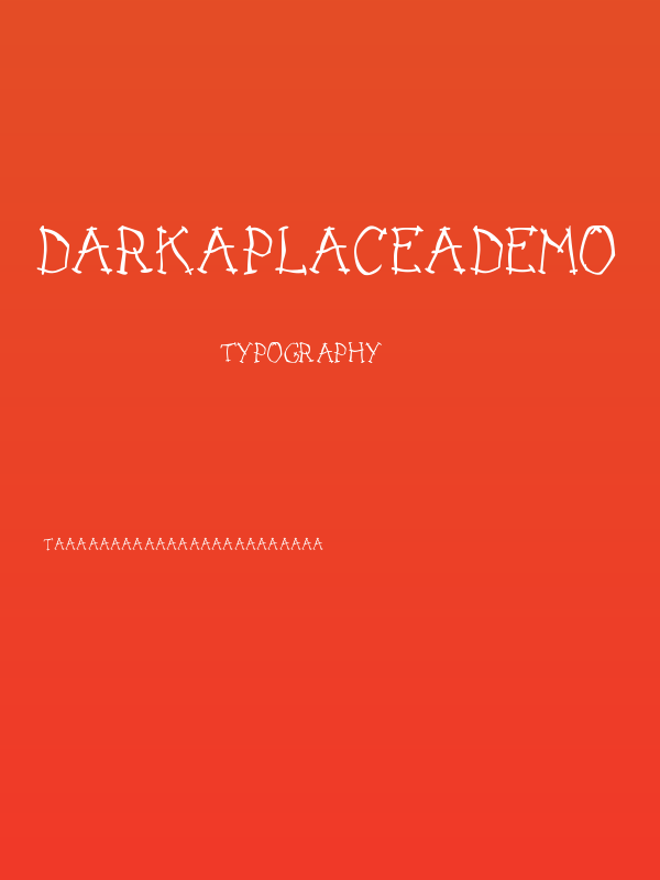 DARK PLACE_DEMO Poster