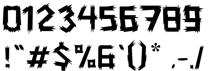DARKER Font OTHER CHARS