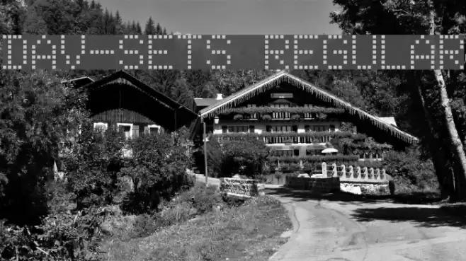 DAV-Sets Regular Font examples