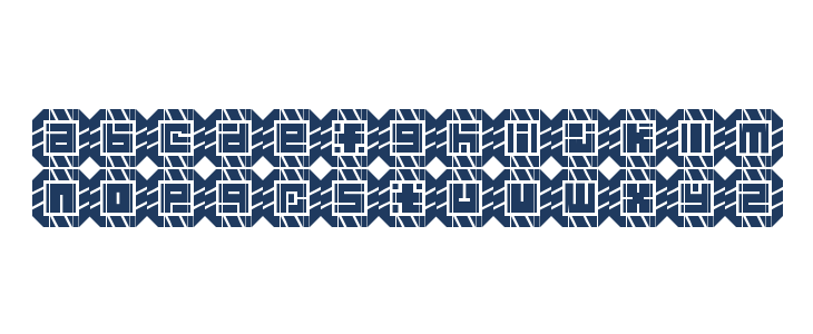 DAVIDFON Regular Lowercase