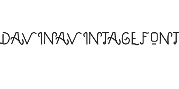DAVINAVINTAGEFONT Logo