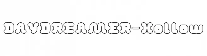 DAY DREAMER-Hollow  font caratteri gratis