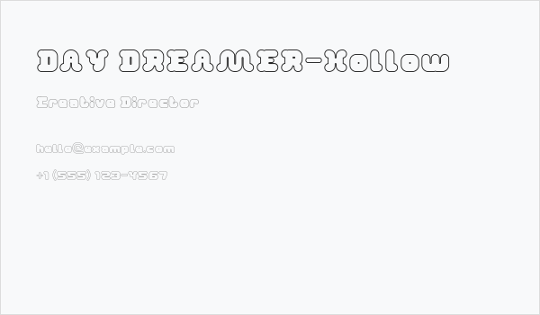 DAY DREAMER-Hollow Business Card