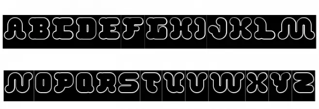 DAY DREAMER-Hollow Schriftart Groß