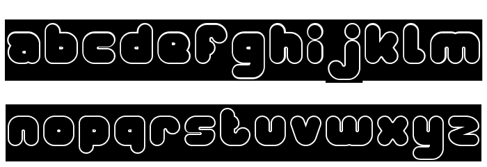 DAY DREAMER-Hollow Font LOWERCASE