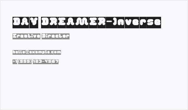 DAY DREAMER-Inverse Business Card