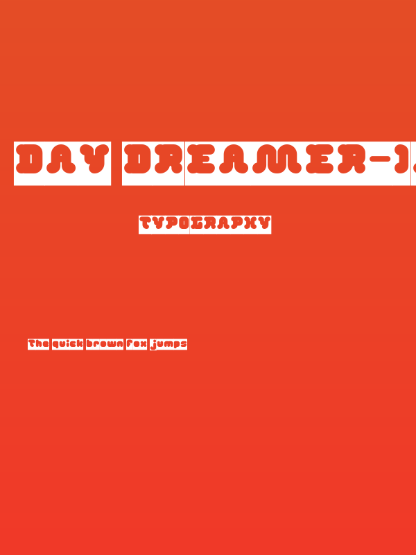 DAY DREAMER-Inverse Poster
