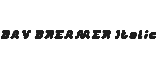 DAY DREAMER Italic Logo
