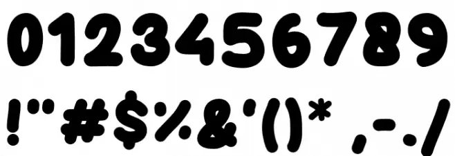 DAYSANS Font OTHER CHARS