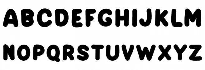 DAYSANS Schriftart Groß