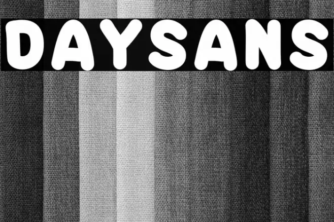 DAYSANS Font examples