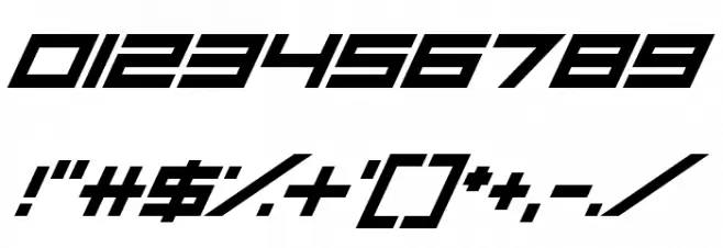 Da Mad Rave Italic Font OTHER CHARS