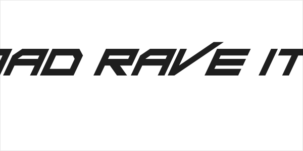 Da Mad Rave Italic Logo