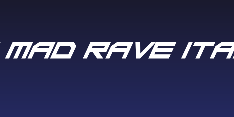 Da Mad Rave Italic Social Header