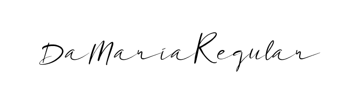 Da Maria Regular  font caratteri gratis