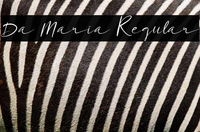 Da Maria Regular Example 2