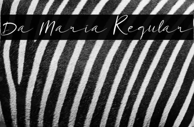 Da Maria Regular Font examples