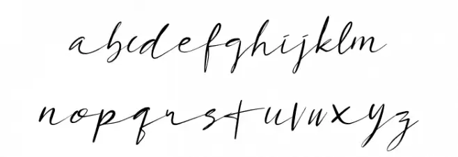Da Maria Regular Font LOWERCASE