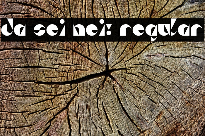 Da Sei Nei! Regular Font examples