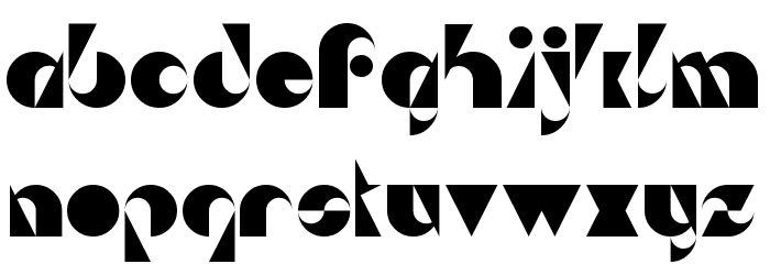 Da Sei Nei! Regular Font LOWERCASE