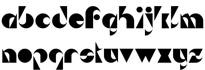 Da Sei Nei! Regular Font LOWERCASE