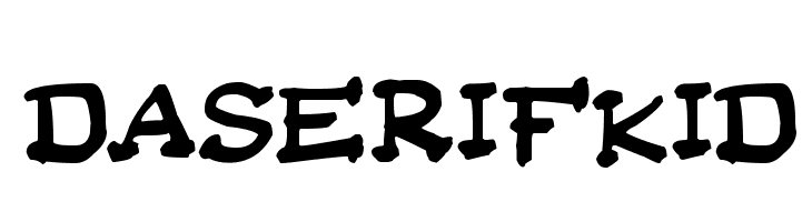 Da Serif Kid  नि: शुल्क फ़ॉन्ट्स डाउनलोड