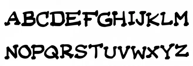 Da Serif Kid フォント 大文字