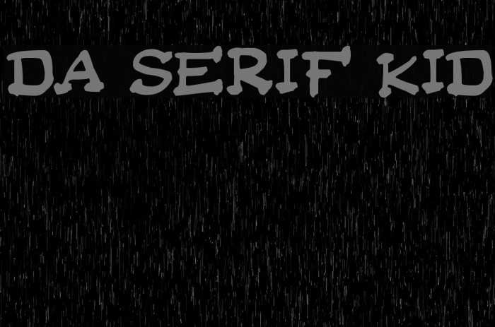 Da Serif Kid Example 1