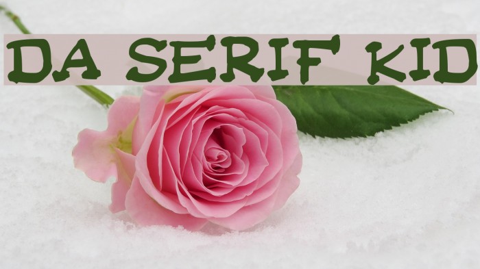 Da Serif Kid Example 2