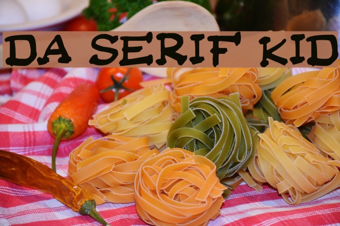Da Serif Kid Example 3