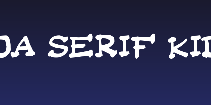 Da Serif Kid Social Header