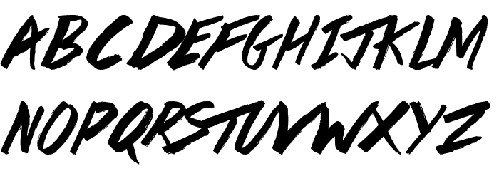 Da Streets Font LOWERCASE