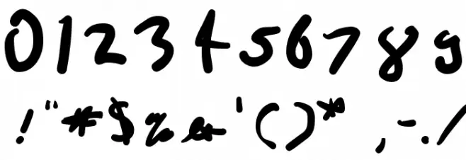 Da Vincian フォント その他の文字