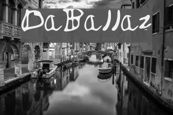 DaBallaz Font examples
