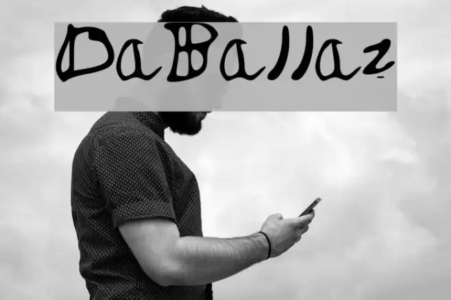DaBallaz Font examples