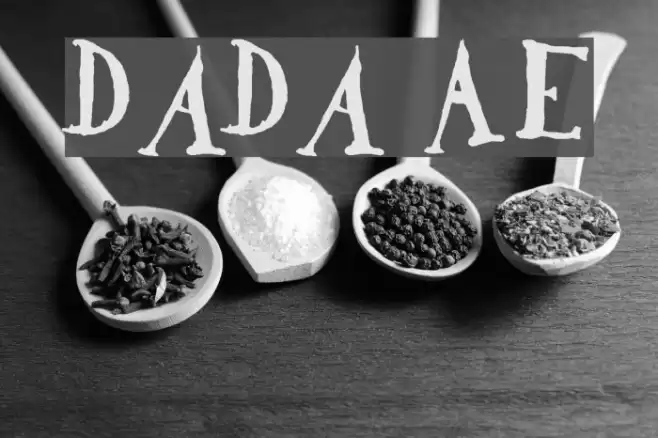 DaDa Antiquerist Schriftart examples