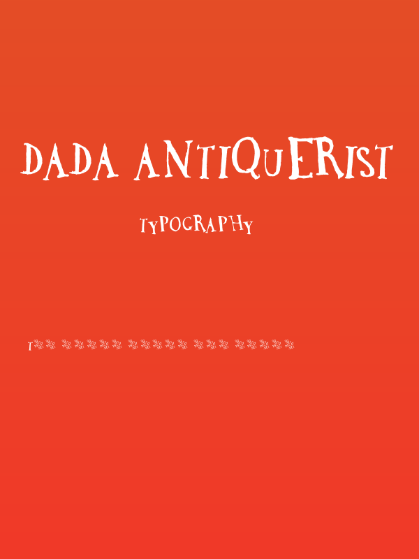 DaDa Antiquerist Poster